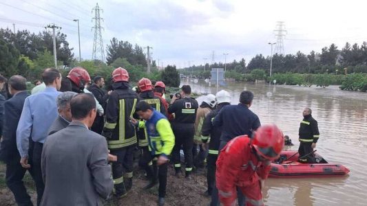 جستجو برای یافتن 2 مفقودی در سیلاب فریمان