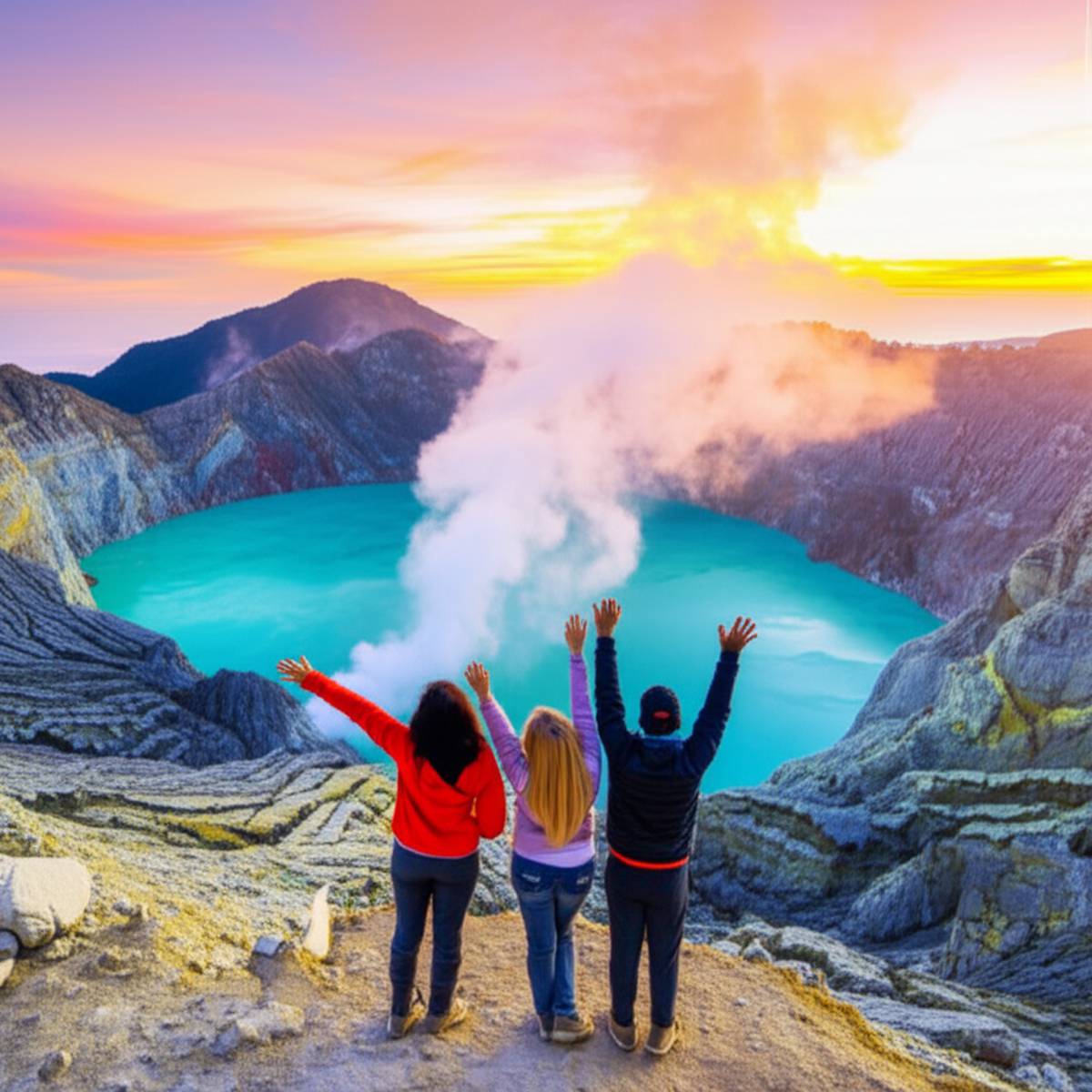 لذت صعود به کوه آتشفشانی لین Ijen