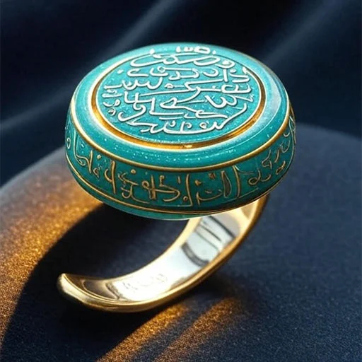 حکاکی دعای رزق و روزی روی فیروزه